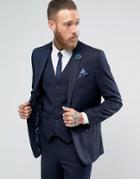 Harry Brown Blue Tonic Suit Jacket - Blue