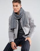 Selected Homme Deacon Scarf - Gray