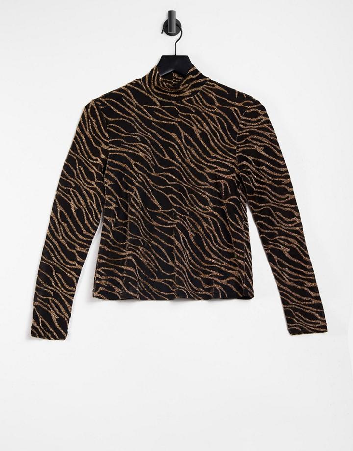 Bb Dakota Gilt Trip Top In Black