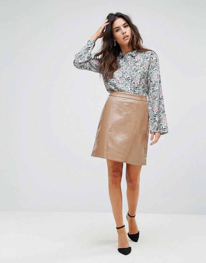 Warehouse Woodblock Paisley Silk Shirt - Multi