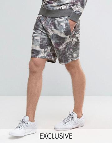 Brooklyn Supply Co Floral Jersey Short - Gray