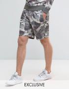 Brooklyn Supply Co Floral Jersey Short - Gray