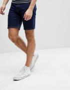 Asos Denim Shorts In Skinny Indigo - Blue