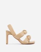 Ego X Molly-mae Infatuated Padded Heeled Sandals In Beige-neutral