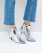 Asos Red Carpet Ankle Boots - Silver