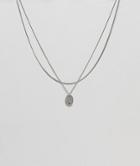 Designb Silver Pendant Necklace With Chain In 2 Pack Exclusive To Asos - Silver