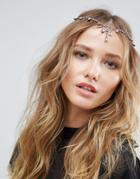 Asos Pretty Crystal Front & Back Hair Clip - Multi