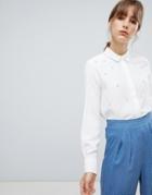 Unique 21 Detailed Long Sleeve Shirt - White