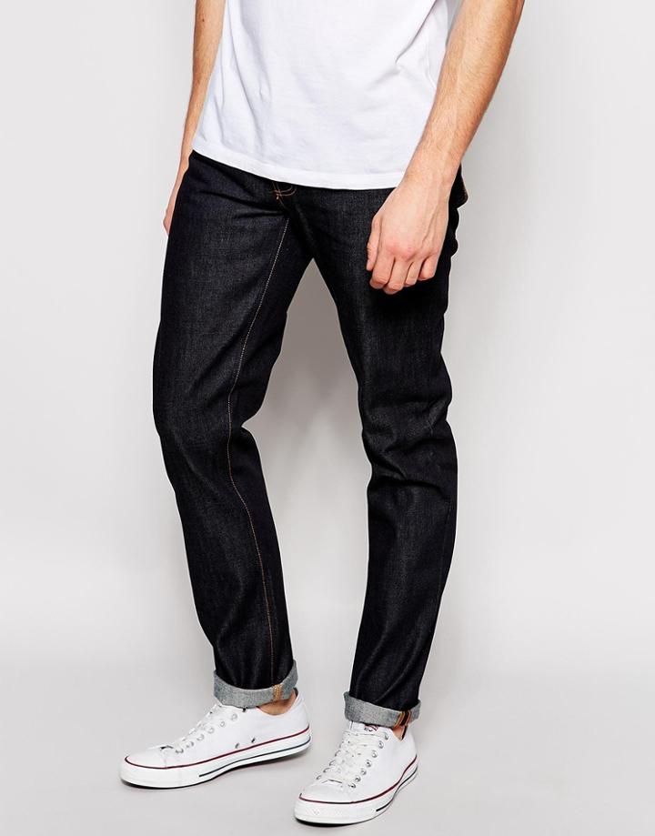 Nudie Jeans Grim Tim Slim Fit Dry Wash Ring - Dry Ring