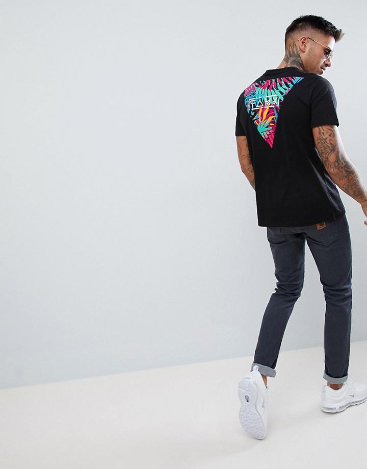 Friend Or Faux Nightshade Back Print T-shirt - Black