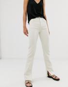 & Other Stories Straight Leg Jeans In Off White - White