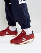 Le Coq Sportif Quartz Perforate Nubuck Sneakers In Red 1720087 - Red