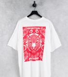 Hnr Ldn Plus Spiritual Backprint Oversized T-shirt-white