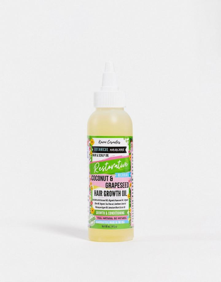Kmoni Cosmetics Coconut & Grapeseed Herbal Hair Oil 4 Fl Oz-no Color