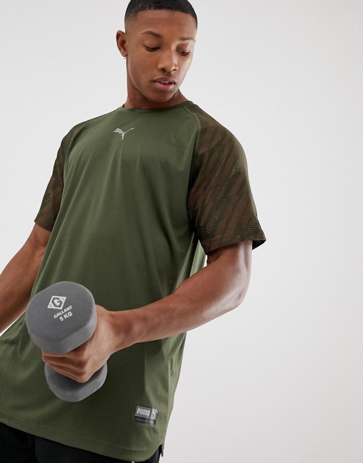 Puma Vent Graphic T-shirt In Green - Green