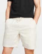Hollister Flat Front Chino Shorts In Khaki Beige-neutral