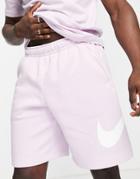 Nike Club Shorts In Pale Purple