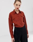 Asos White Shirt With Seam Detail-multi