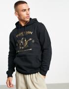True Religion Hoodie With Print In Black