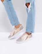 Ted Baker Kulei Rose Gold Sparkling Sneakers - Gold