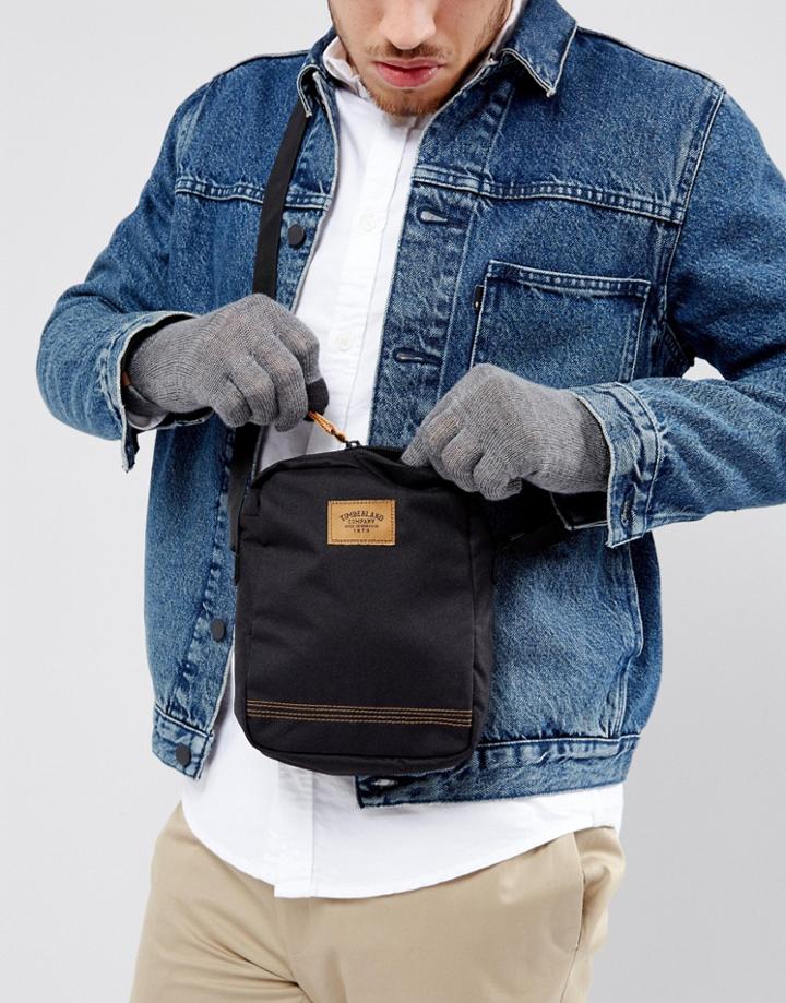 Timberland Crofton Flight Bag In Black - Black