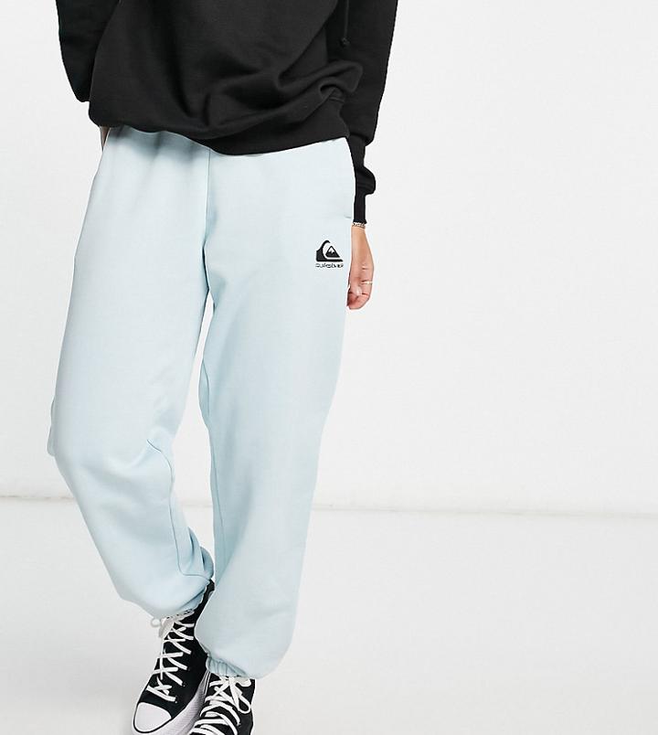 Quiksilver The Fleece Sweatpants In Blue Exclusive To Asos-blues