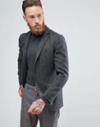 Jack & Jones Premium Slim Tweed Blazer - Gray