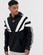 Adidas Originals Hoodie With 3 Stripes And Central Logo In Black