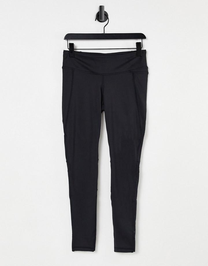 Reebok Rc Lux Bold Mesh Tights In Black