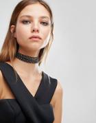 Aldo Orms Wraparound Stud Tie Choker - Black