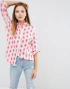 Asos Blouse In Robot Print - Multi