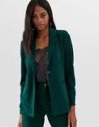 Y.a.s Tailored Blazer In Green - Green