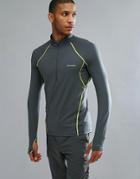 Columbia Half Zip Long Sleeve Top Performance Midweight Stretch In Graphite Gray - Gray