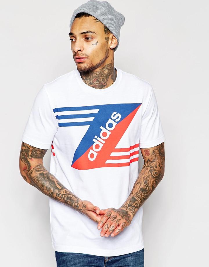 Adidas Originals T-shirt With Retro Logo Ao2354 - White