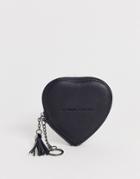 Claudia Canova Heart Shaped Coin Ladies' Wallet In Black