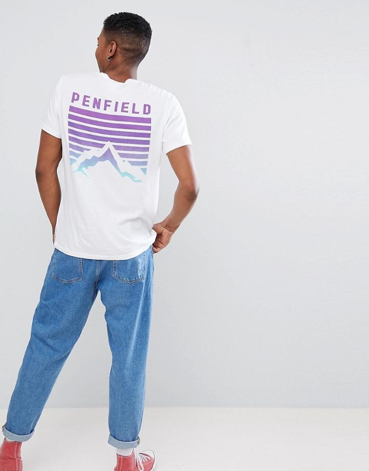 Penfield Caputo Back Logo Print T-shirt In White - White