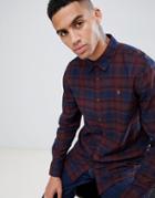 Farah Eader Check Shirt In Red - Red