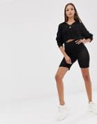 Asos Design Two-piece Mesh Cropped Legging Shorts