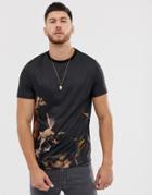 Asos Design T-shirt With Cherub Print - Black
