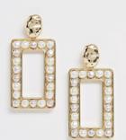 Reclaimed Vintage Inspired Statement Earring With Pearl - Gold