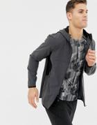 Asos 4505 Running Windbreaker In Charcoal Reflective - Gray