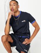 Ellesse Crew Neck Chest Logo T-shirt-navy