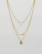 Made Dainty Trio Layered Necklace - Gold