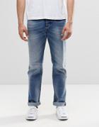 Diesel Buster Straight Jeans 853p Mid Wash - Mid Wash