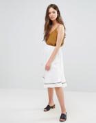 Vero Moda Embroidered Skirt - White