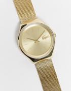 Lacoste Valencia Mesh Watch-gold