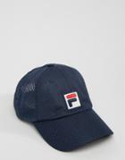 Fila Vintage Mesh Baseball Cap In Navy - Navy