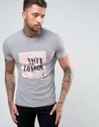 Nicce London T-shirt In Gray With Graphic Print - Gray