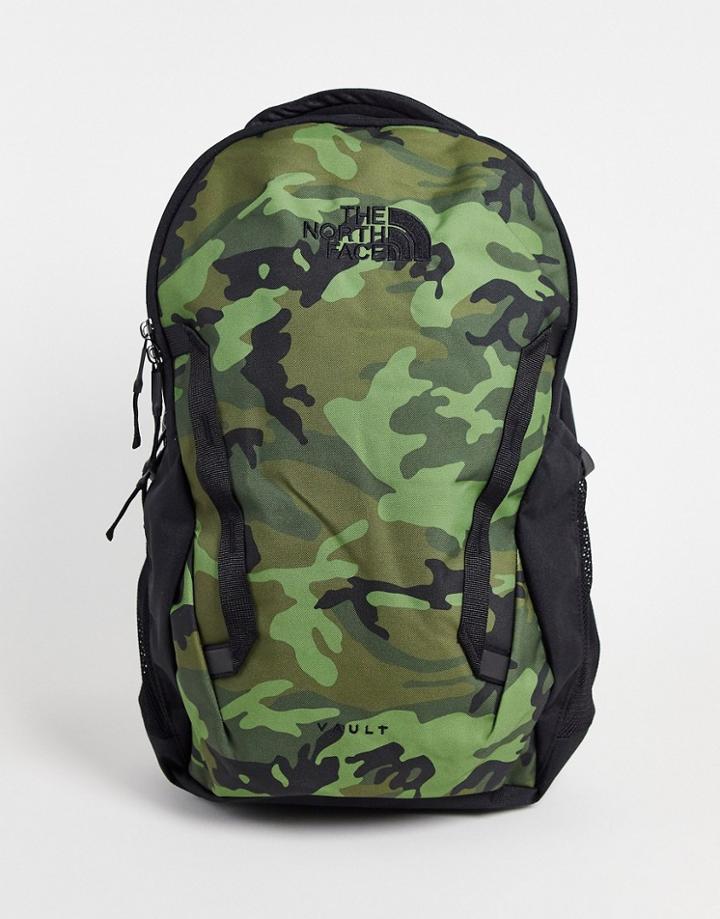 The North Face Vault Backpack In Camo-green