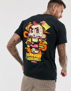 Cheats & Thieves Skull Back Print T-shirt In Oversized Fit-black